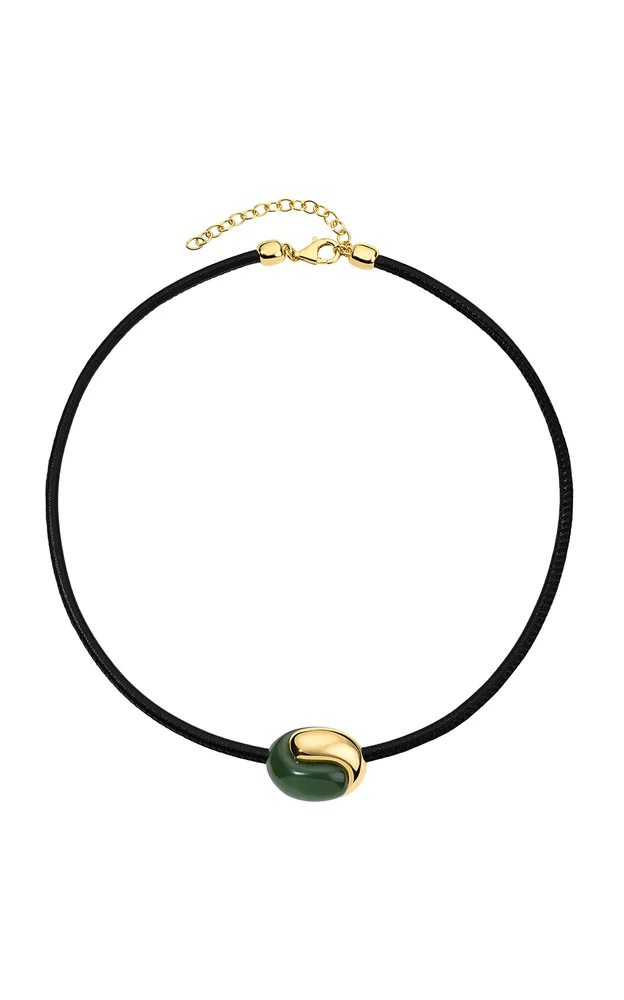Holos Hug Green Jade Necklace