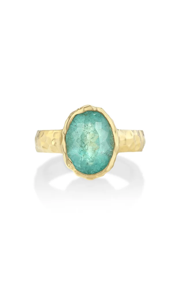 Golden Hour Ring in Sea Foam