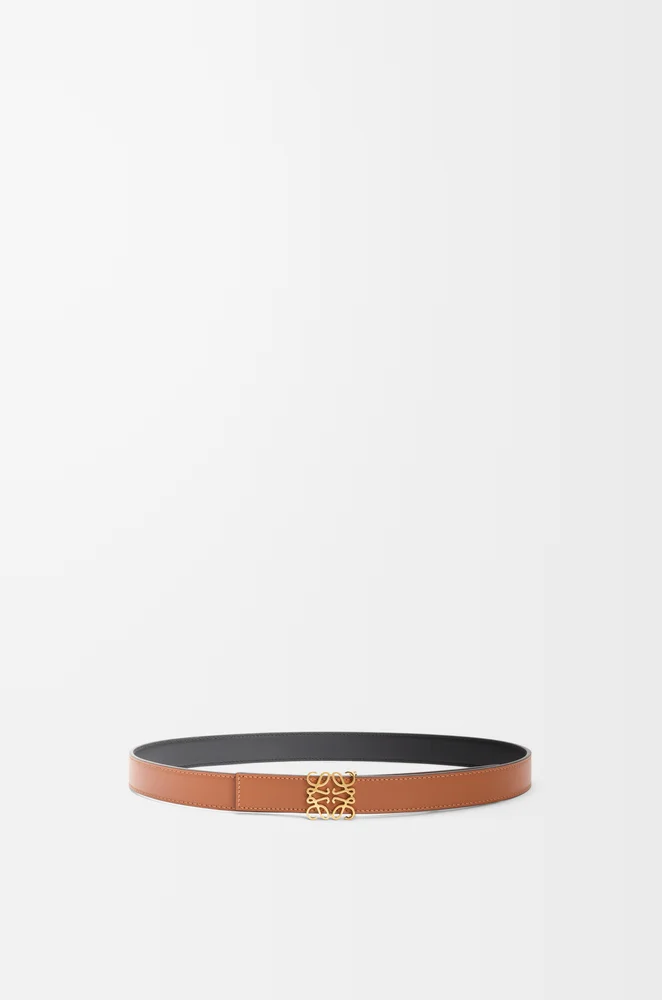 Reversible Anagram belt in smooth calfskin
