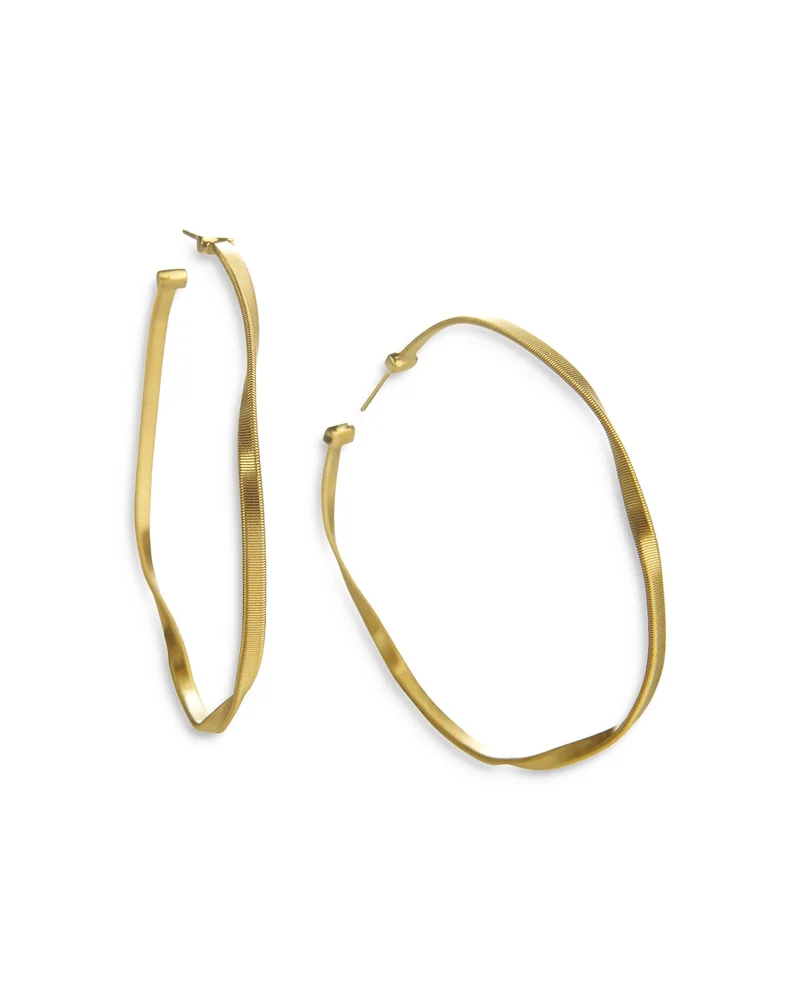 18K Yellow Gold Marrakech Hoop Earrings