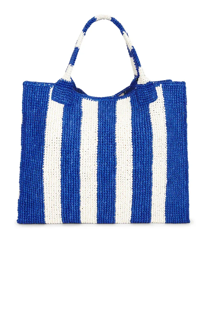 Sol Crochet Raffia Tote Bag