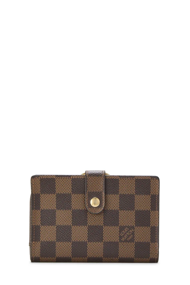 Pre-Owned Damier Ebene Porte-Monnaie Viennois Wallet