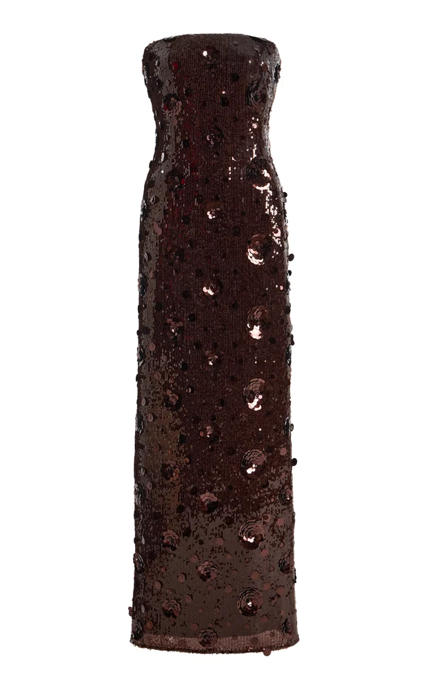 Sequined Maxi Tube Dress