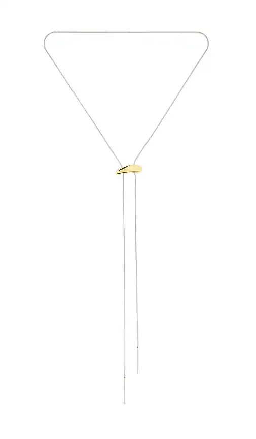 Lauren Two Tone Lariat Necklace BRACHA