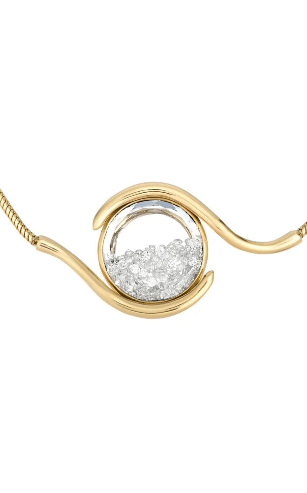 Clave 18K Yellow Gold Diamond Necklace
