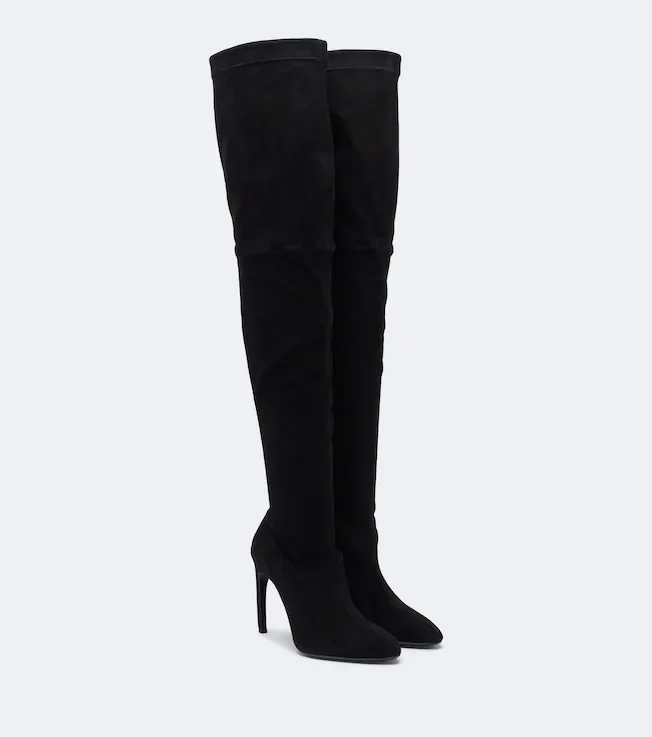 Harlow suede over-the-knee boots