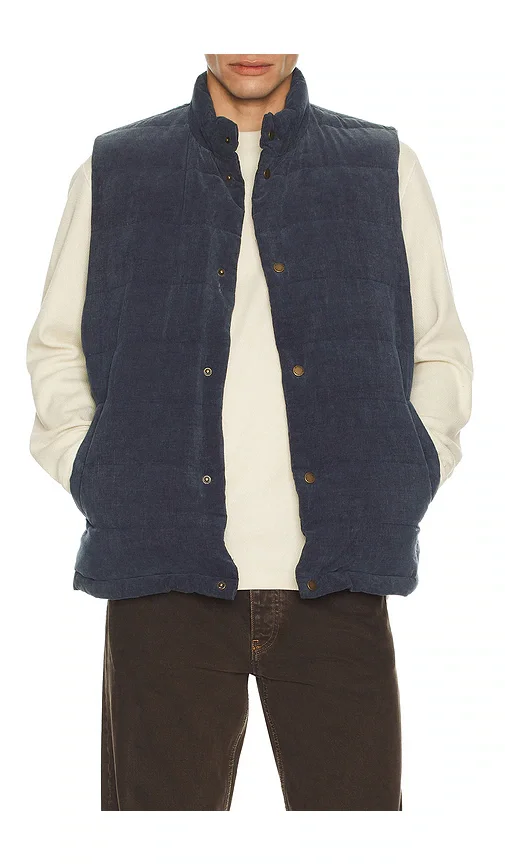 Cord Puffer Vest Marine Layer