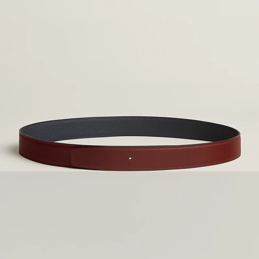 Reversible leather strap 32 mm