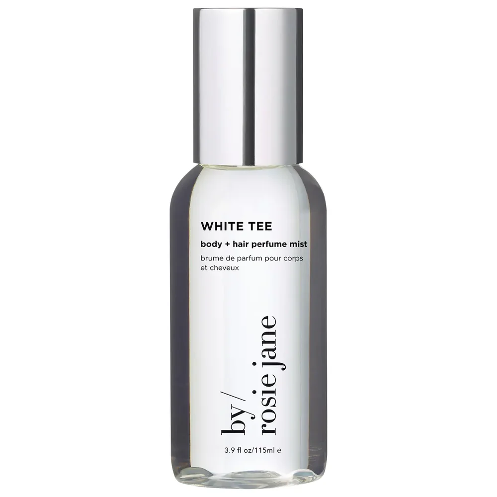WHITE TEE body + hair perfume mist with rose