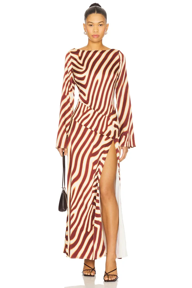 Montie Sleeved Maxi Dress