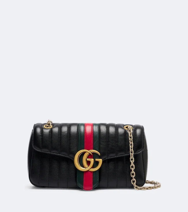 Jetset GG Marmont Medium leather shoulder bag