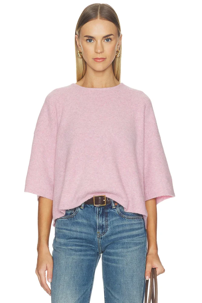 Damsville Cropped Tee in Tendresse Chine