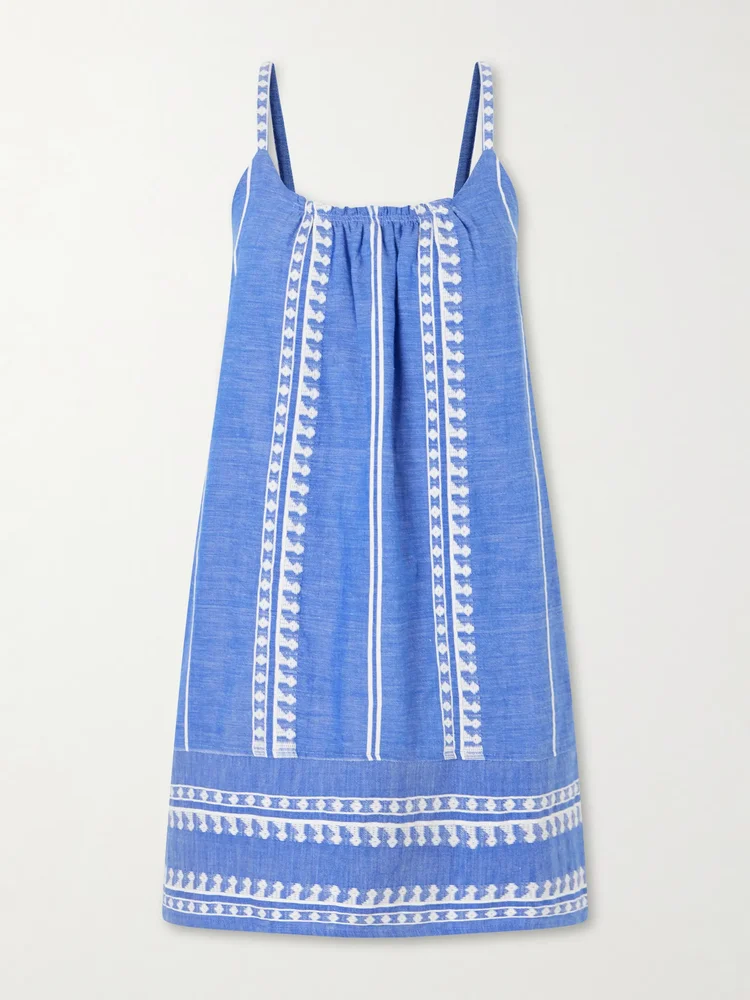 Zine cotton-gauze mini dress