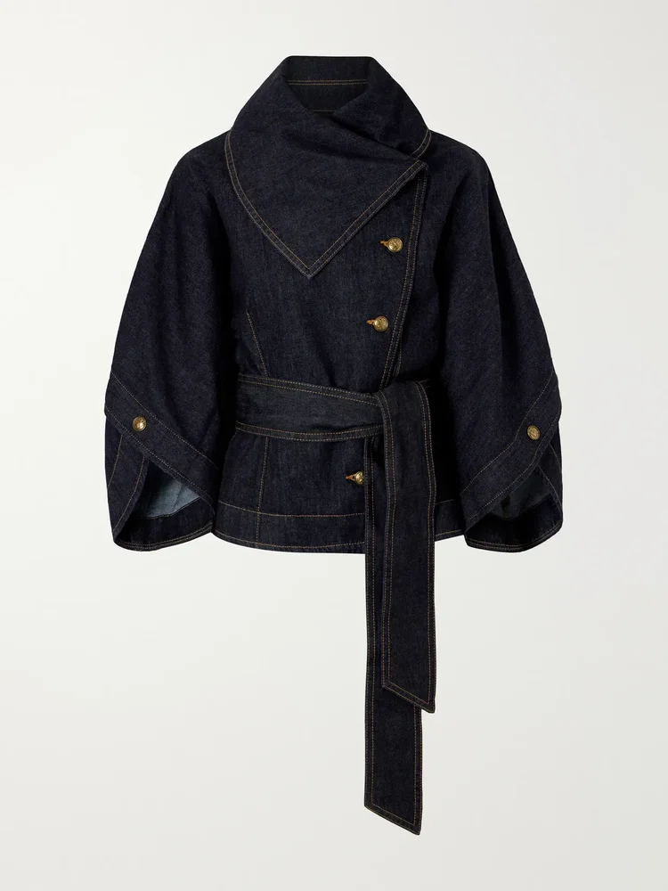 Valiant belted denim jacket