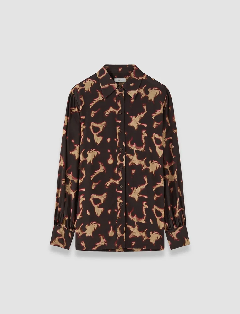 Rieu Tortoiseshell Crepe Blouse