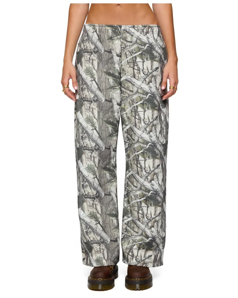 Camo Straight Leg Sweatpants