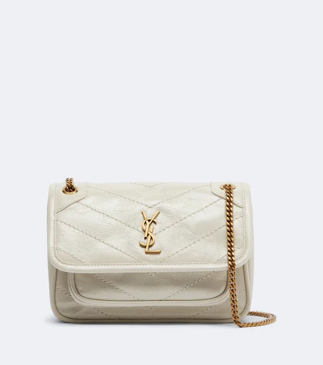 Niki Cassandre Mini leather shoulder bag