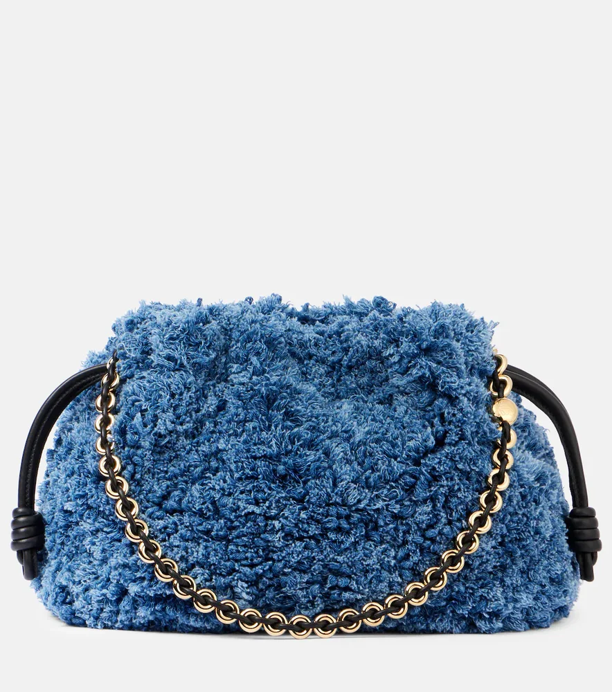 Flamenco Medium denim clutch