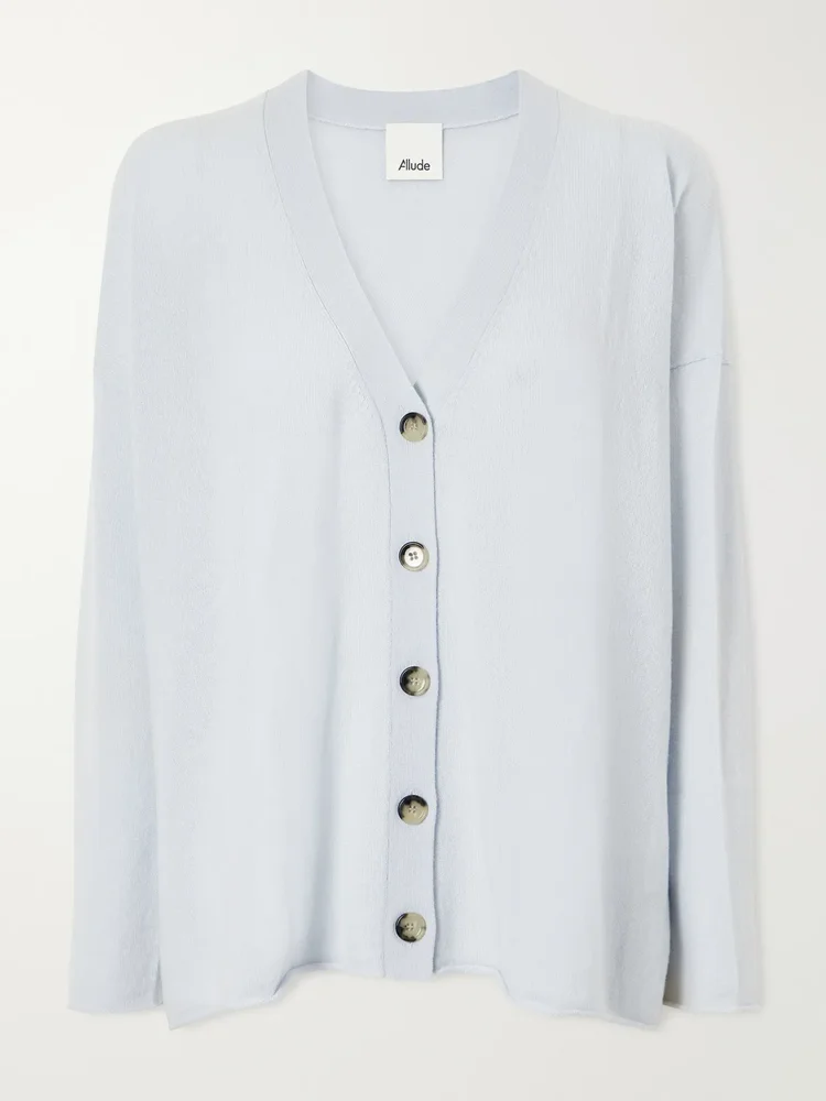 v neck cashmere cardigan