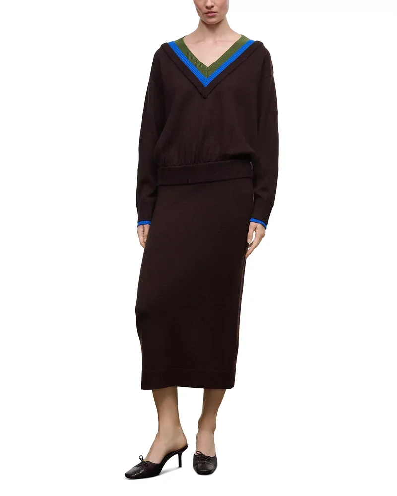 Normandy Merino Wool Midi Sweater Dress