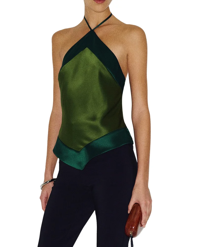 Jillian Silk Halter Top