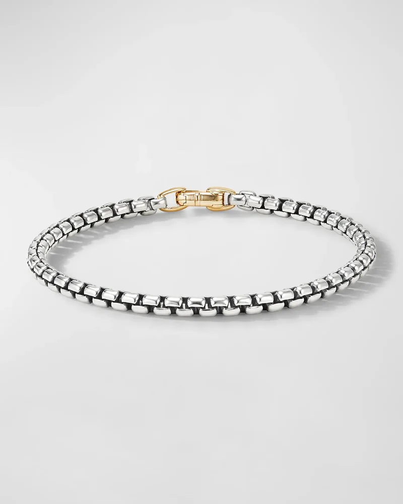 DY Bel Aire Bracelet in Silver and 14k Gold, 4mm