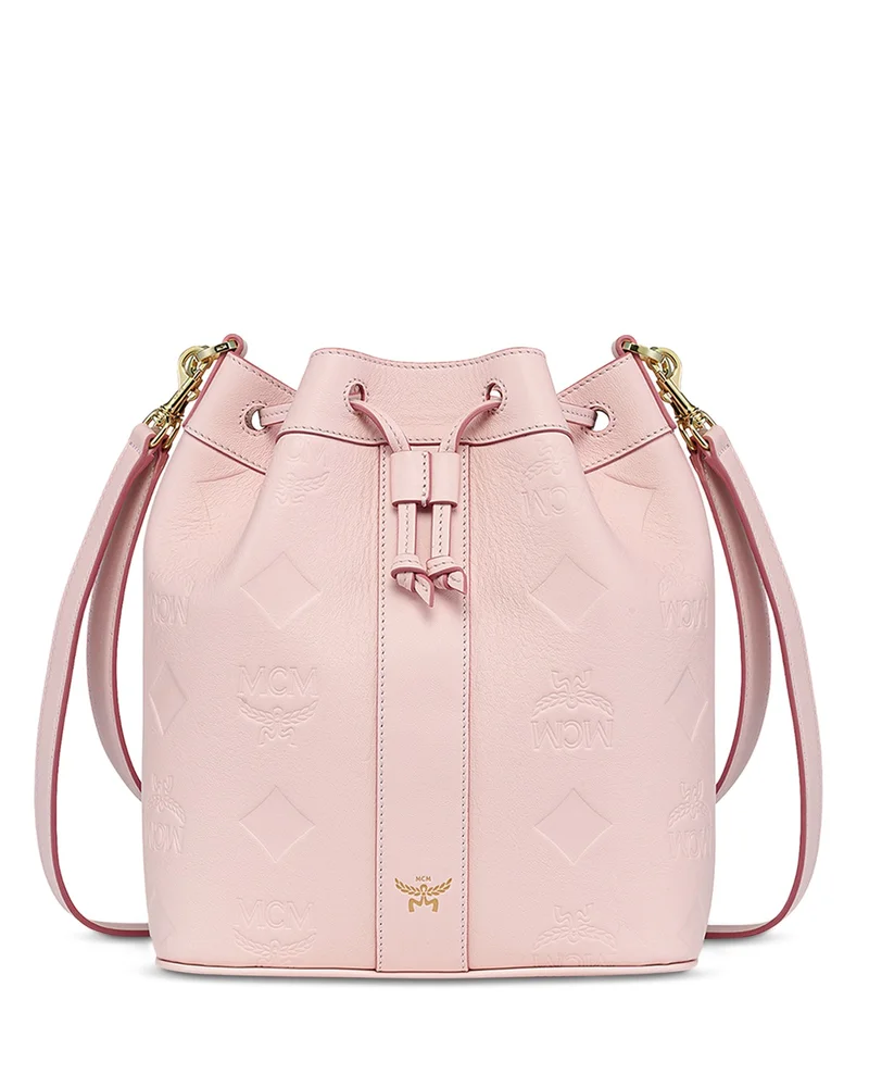Dessau Maxi Monogram Leather Drawstring Bag