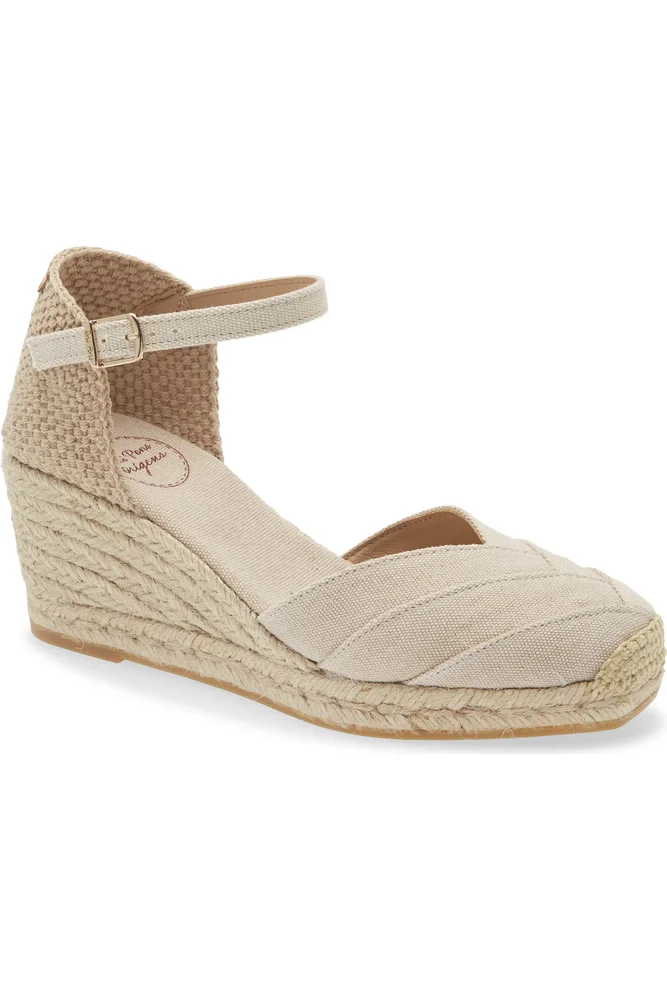 Clara Ankle Strap Espadrille Wedge