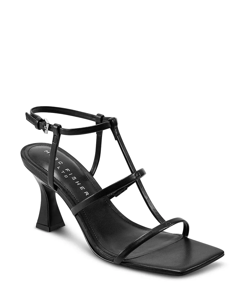Dennie Square Toe Strappy Mid Heel Sandals