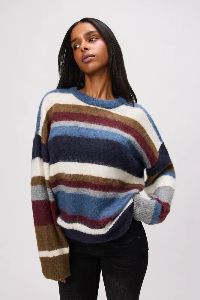 Hawley Oversized Stripe Wool Jumper