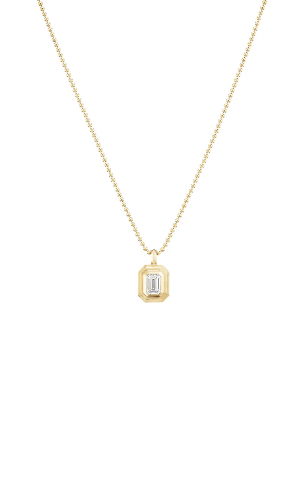 14K Yellow Gold Diamond Necklace