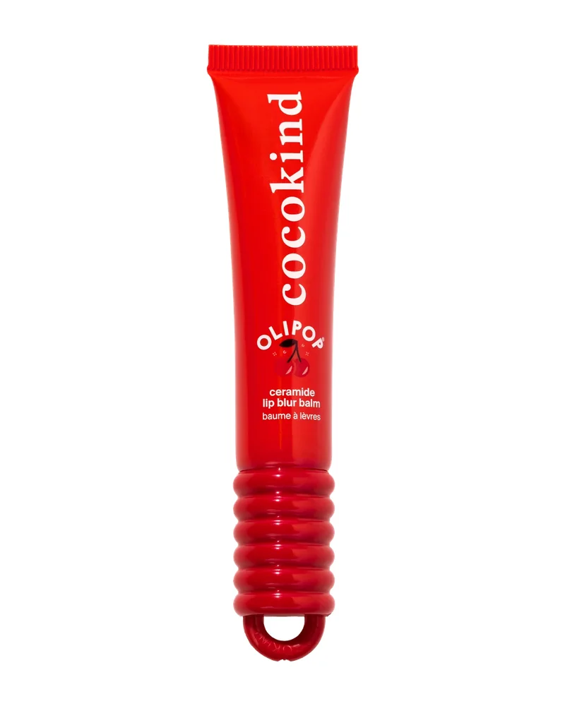 Flavored Ceramide Lip Blur Balm in olipop cherry cola