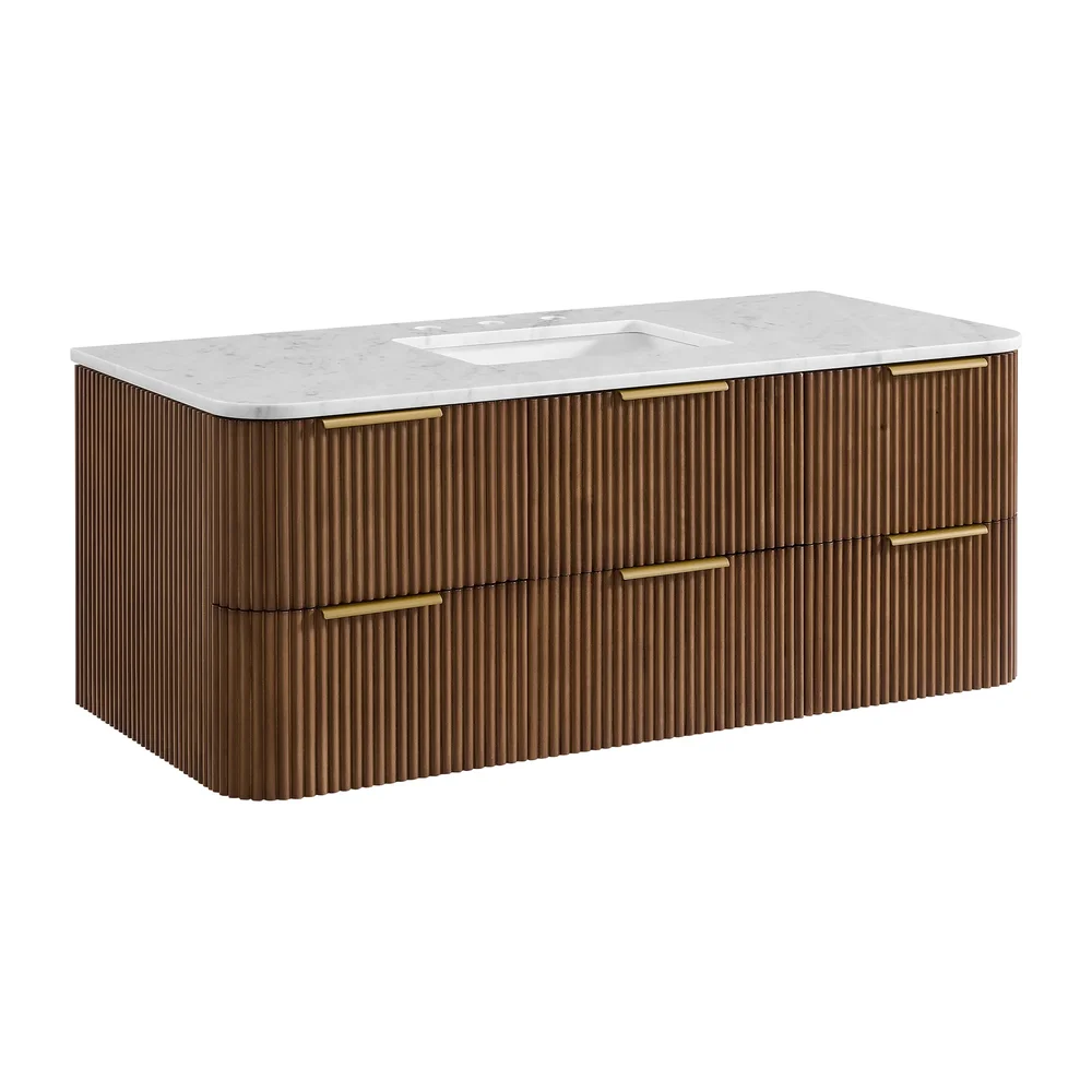 Nova 48" Carrara Marble Single Bathroom Vanity