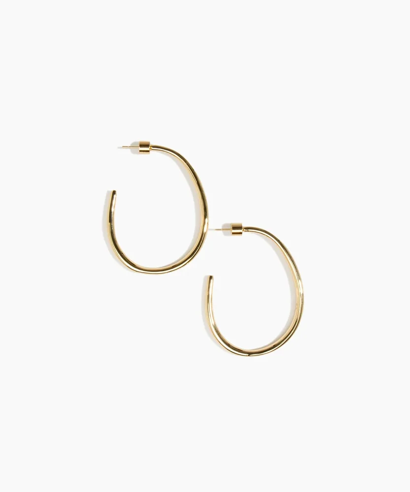Medium Pebble Hoop Earrings
