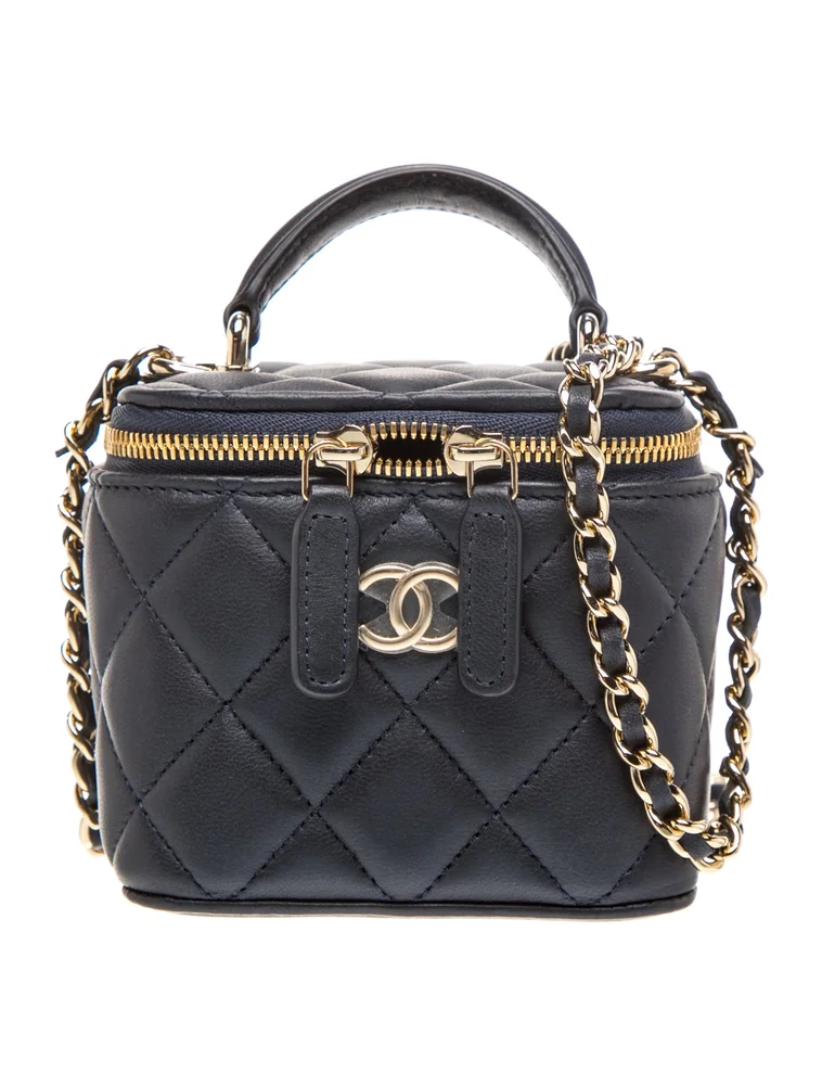 Quilted Lambskin Mini Vanity Case