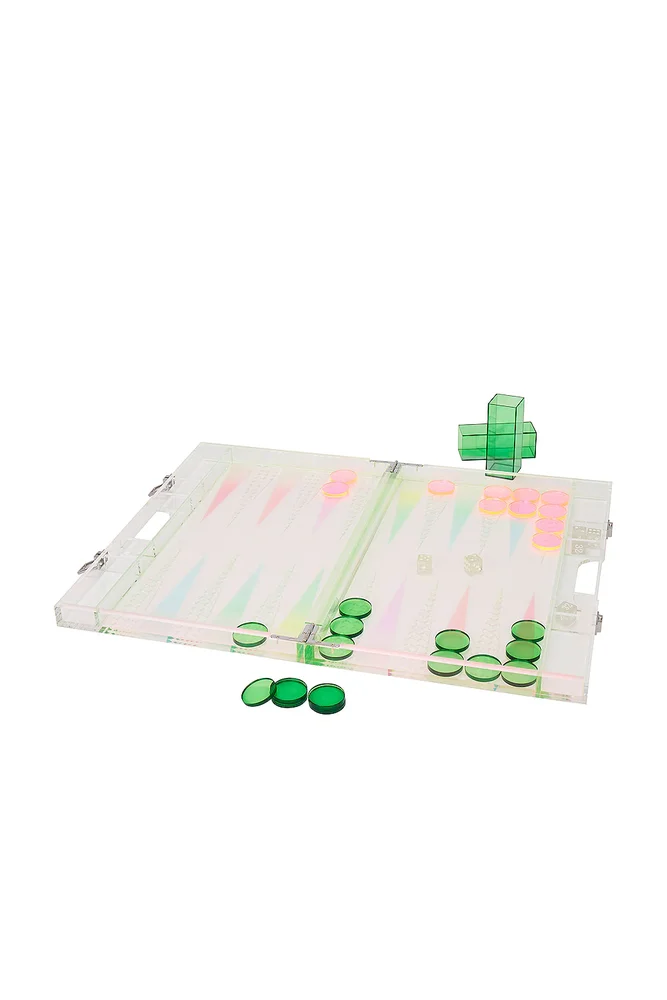 Ombre Lucite Backgammon