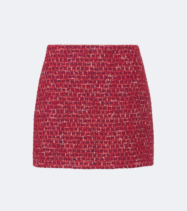 Tweed miniskirt
