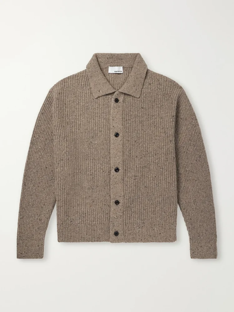 Wiral Ribbed-Knit Wool Cardigan