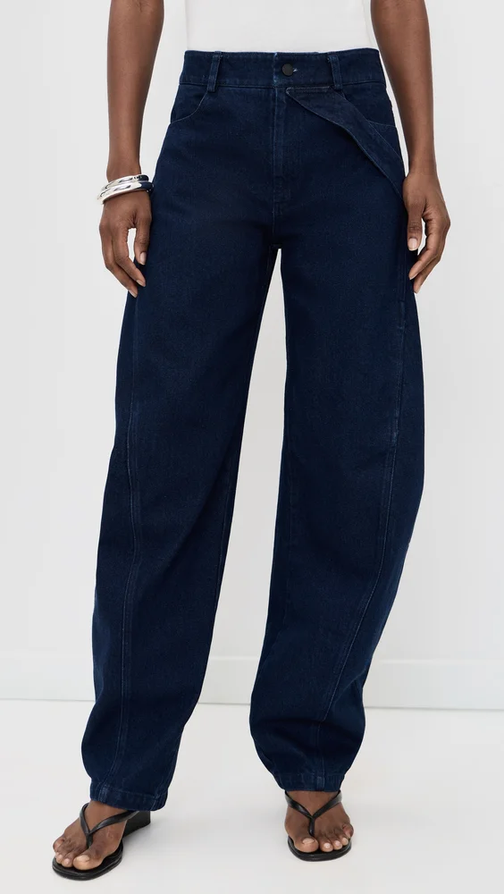 Barrel Jeans In Raw Denim