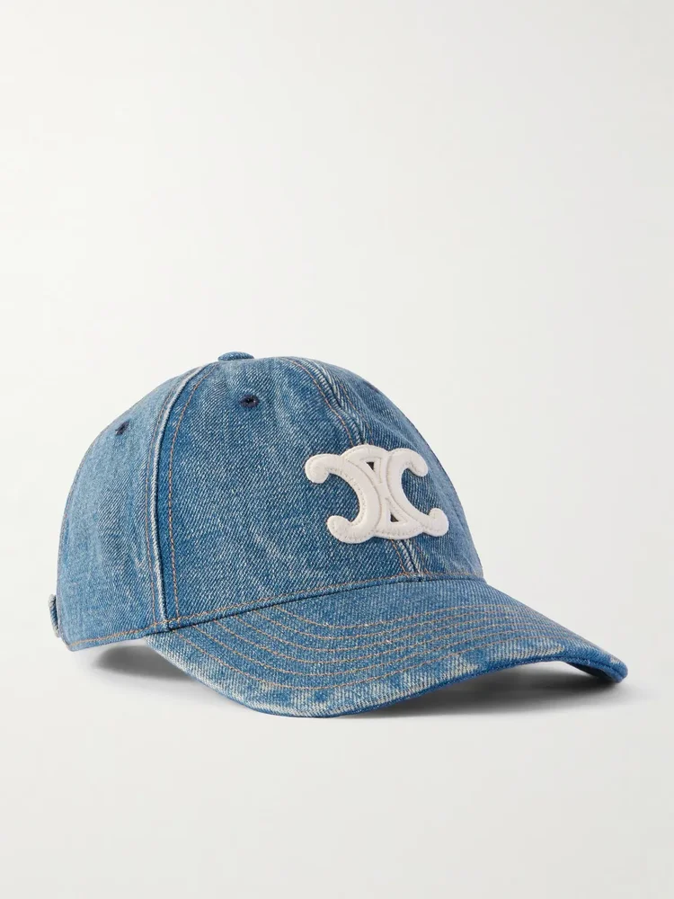Logo-Appliquéd Denim Baseball Cap