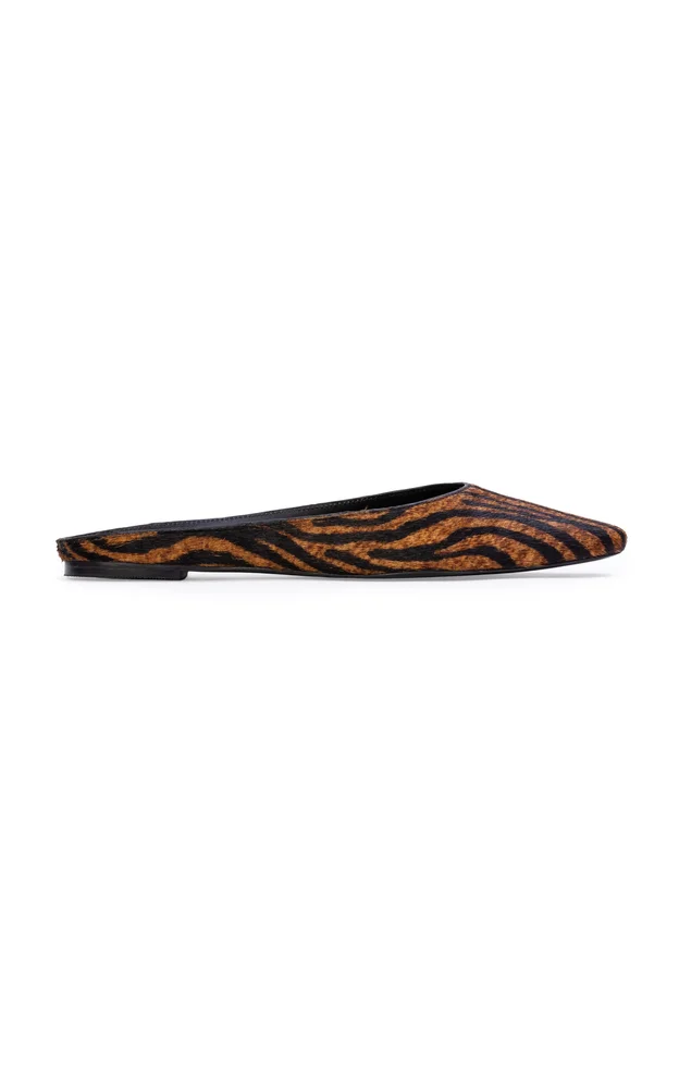Lucia Zebra Ponyhair Flats