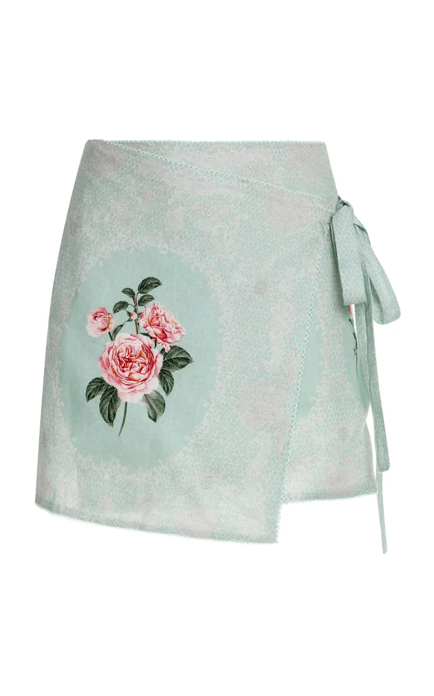 Luna Nostalgia Linen Mini Skirt