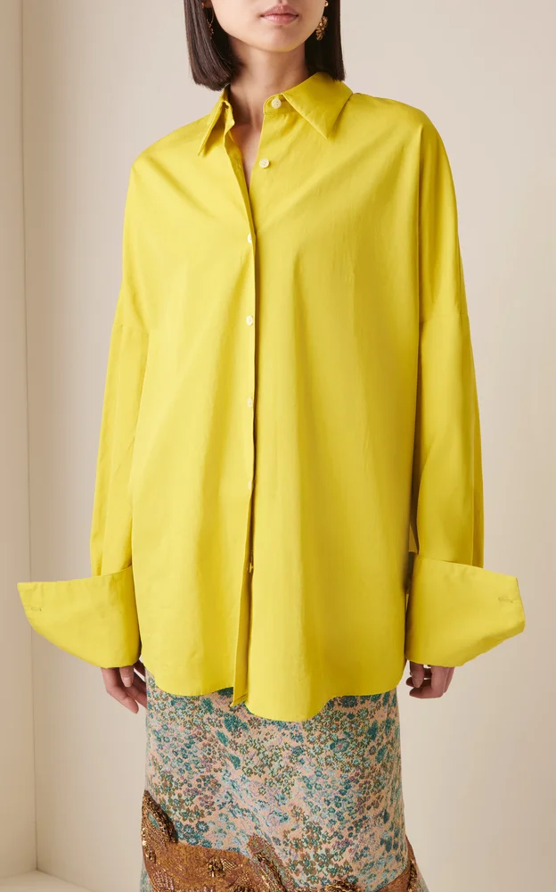 Casia Cocoon Cotton-Poplin Shirt