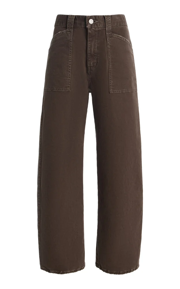 Gusset Cotton Cargo Pants