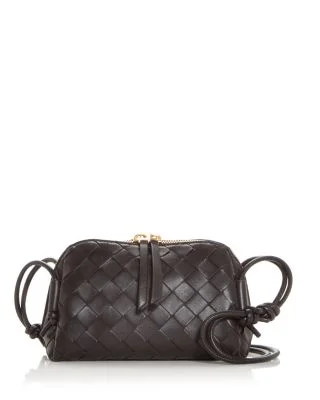 Concert Pouch Intrecciato Leather Shoulder Bag