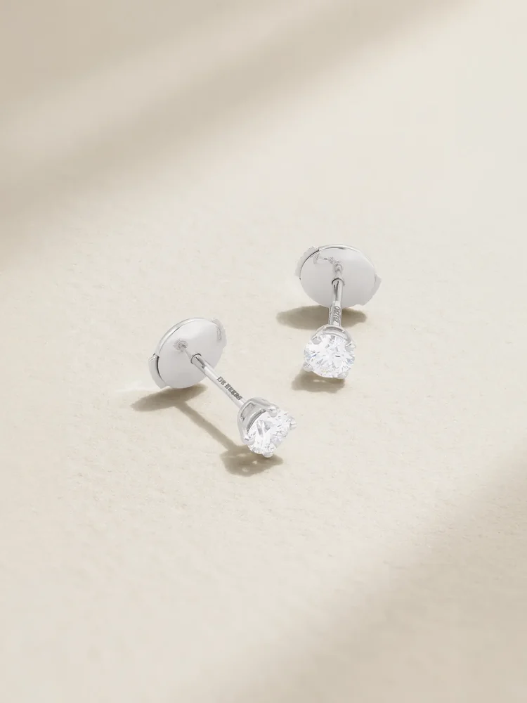 DB Classic platinum diamond earrings