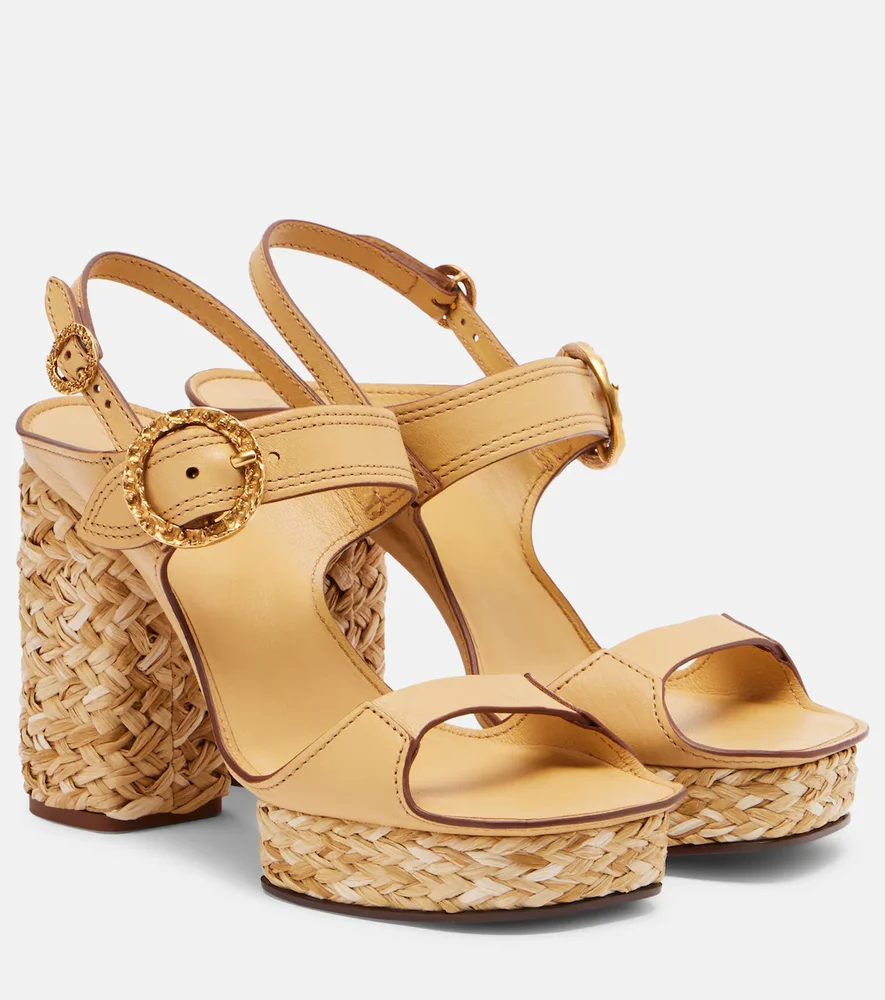 Solena Leather Platform Sandals