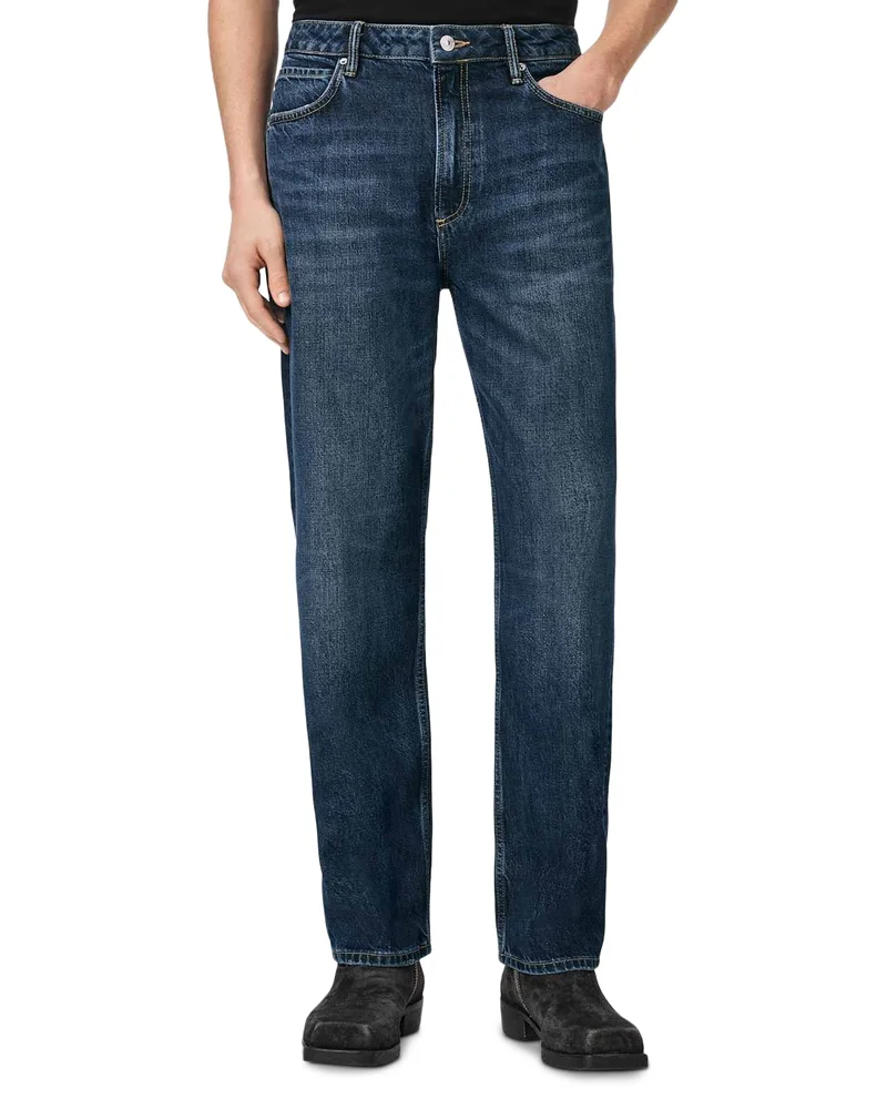 Reid Straight Fit Jeans in Dark Indigo