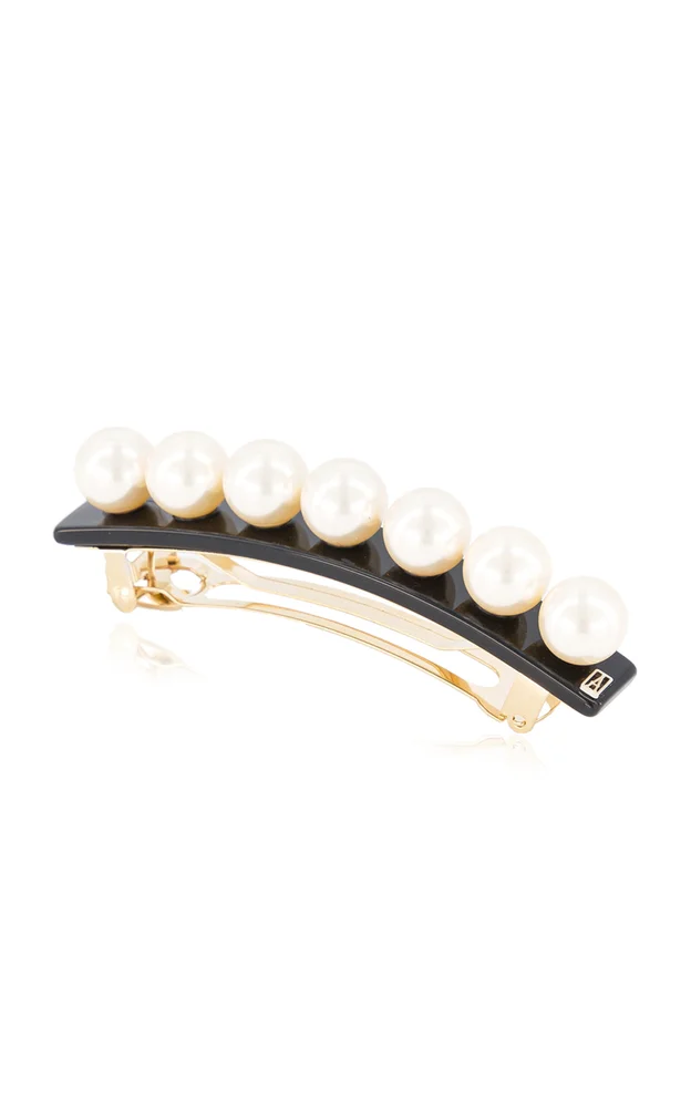 Faux Pearl Barette