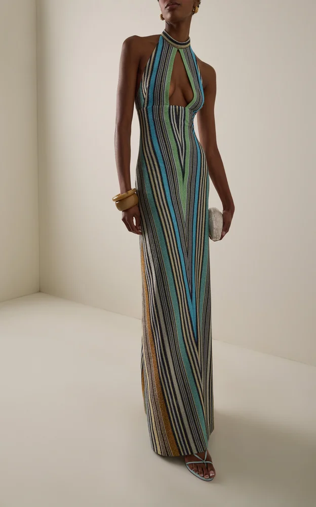 Knit Maxi Halter Dress